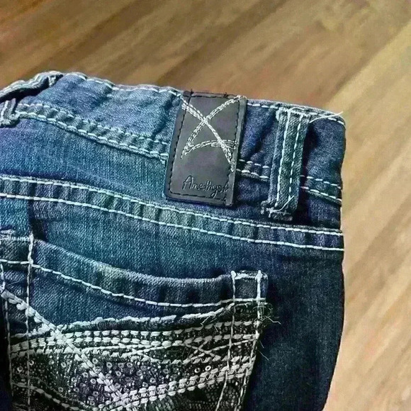 Amethyst Jeans women's size 5 Low-Rise skinny denim stretch - Picture 7 of 9